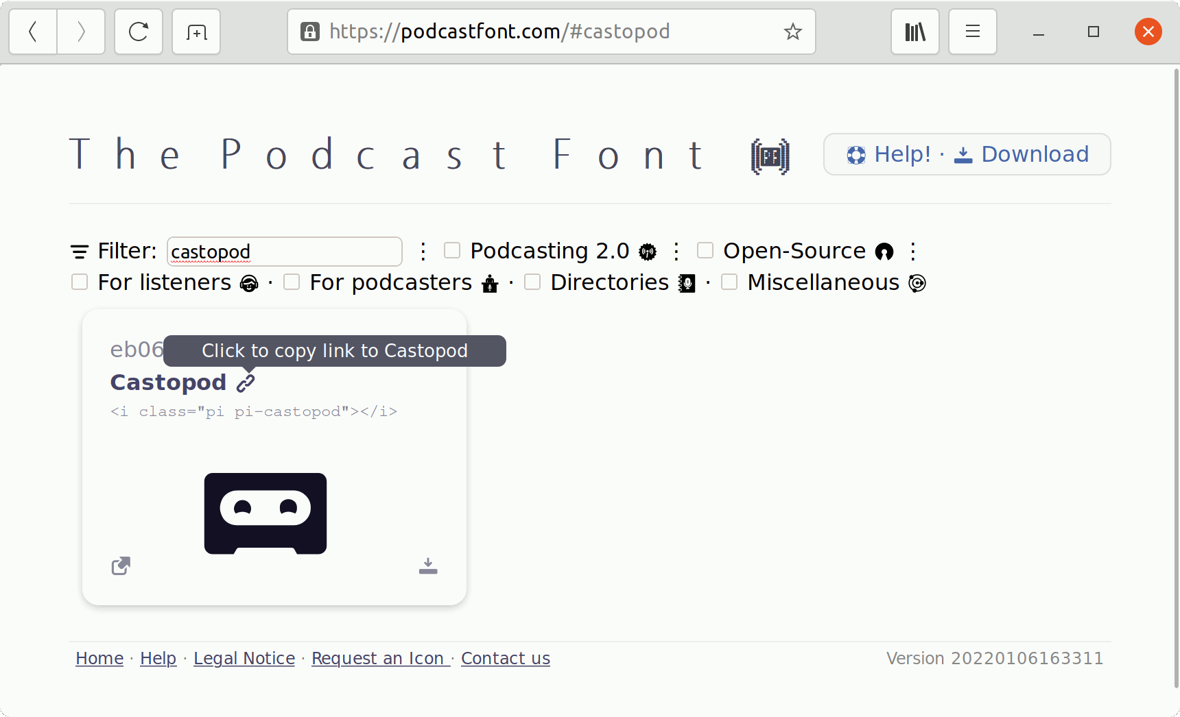 Podcastfont-Link