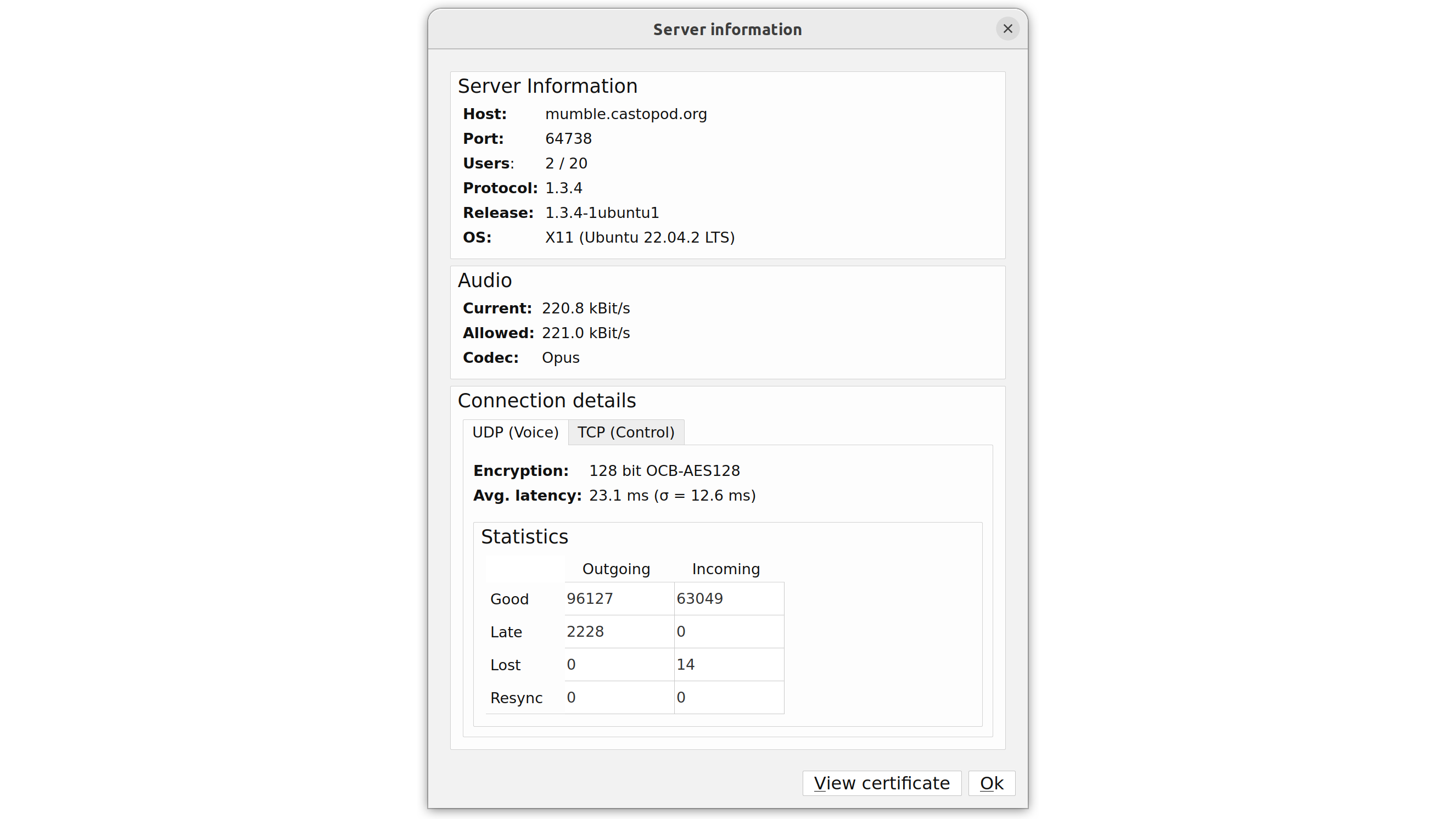 Use Mumble to record a podcast with guests