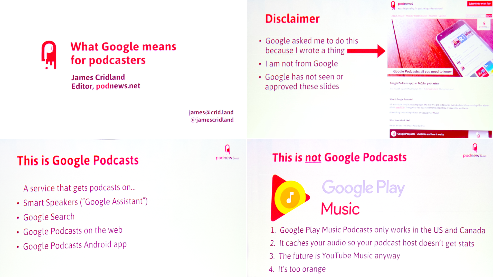 Podcast Movement 2019: What Google means for Podcasters